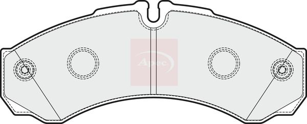 Apec PAD1922 Brake Pad Set, disc brake - 1