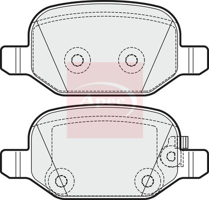 Apec PAD1923 Brake Pad Set, disc brake - 1