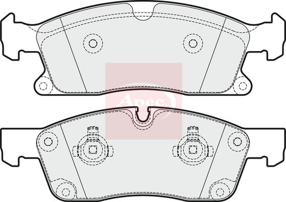 Apec PAD1924 Brake Pad Set, disc brake - 1