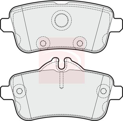 Apec PAD1929 Brake Pad Set, disc brake - 1