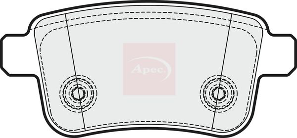 Apec PAD1932 Brake Pad Set, disc brake - 1