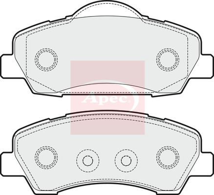 Apec PAD1937 Brake Pad Set, disc brake - 1
