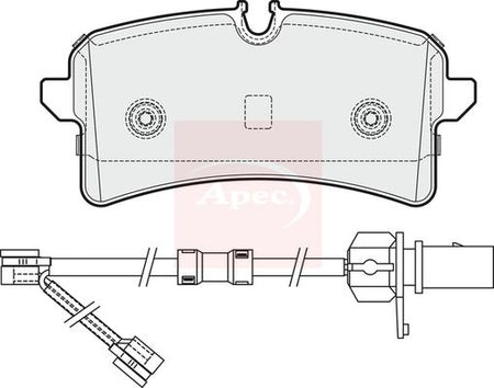 Apec PAD1939 Brake Pad Set, disc brake - 1