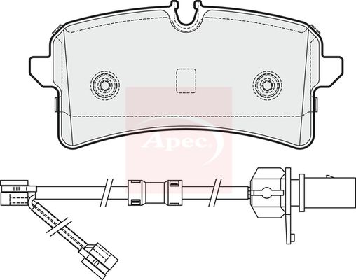 Apec PAD1939 Brake Pad Set, disc brake - 1