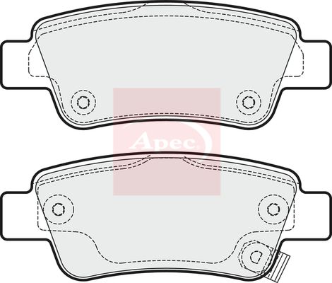 Apec PAD1940 Brake Pad Set, disc brake - 1
