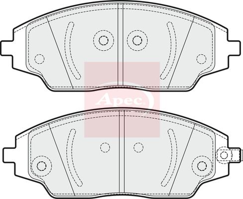 Apec PAD1941 Brake Pad Set, disc brake - 1