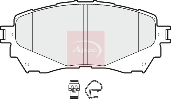 Apec PAD1942 Brake Pad Set, disc brake - 1