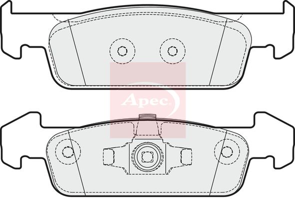 Apec PAD1945 Brake Pad Set, disc brake - 1