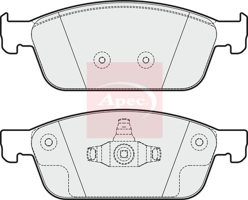 Apec PAD1949 Brake Pad Set, disc brake - 1