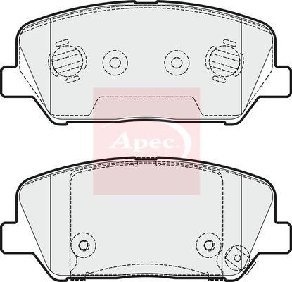 Apec PAD1953 Brake Pad Set, disc brake - 1