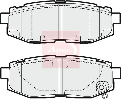 Apec PAD1954 Brake Pad Set, disc brake - 1