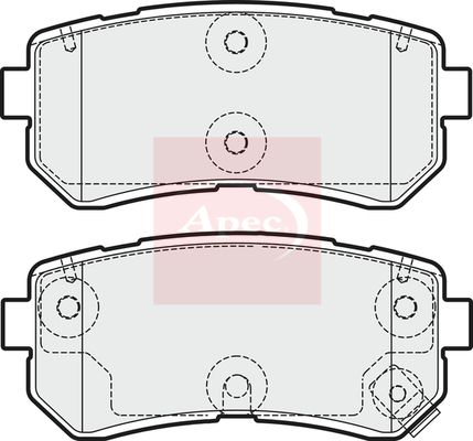 Apec PAD1955 Brake Pad Set, disc brake - 1