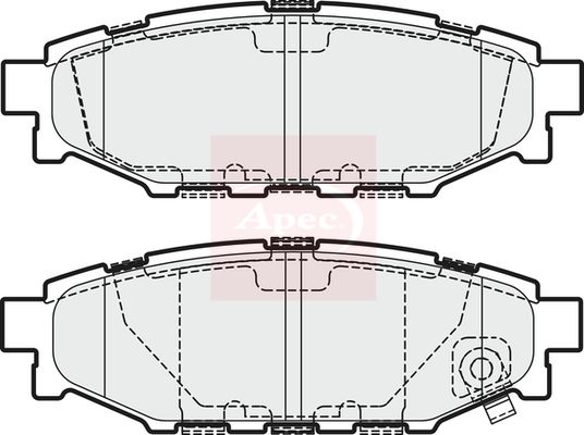 Apec PAD1957 Brake Pad Set, disc brake - 1