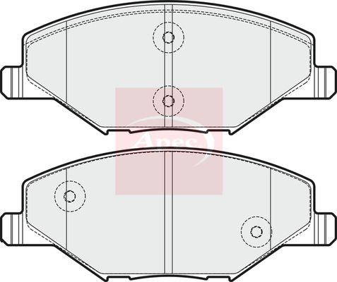 Apec PAD1958 Brake Pad Set, disc brake - 1