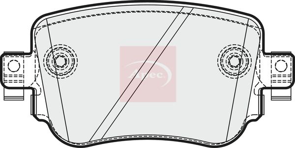 Apec PAD1961 Brake Pad Set, disc brake - 1