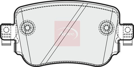 Apec PAD1961 Brake Pad Set, disc brake - 1