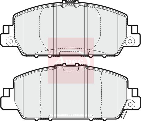 Apec PAD1962 Brake Pad Set, disc brake - 1