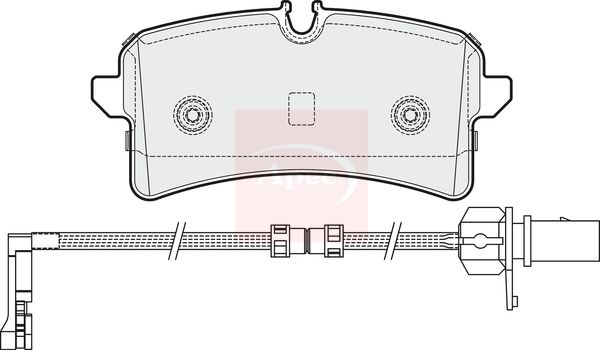 Apec PAD1963 Brake Pad Set, disc brake - 1