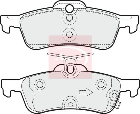Apec PAD1966 Brake Pad Set, disc brake - 1