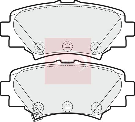Apec PAD1969 Brake Pad Set, disc brake - 1
