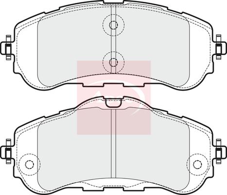 Apec PAD1971 Brake Pad Set, disc brake - 1