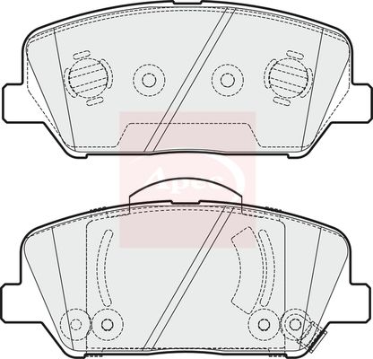 Apec PAD1980 Brake Pad Set, disc brake - 1