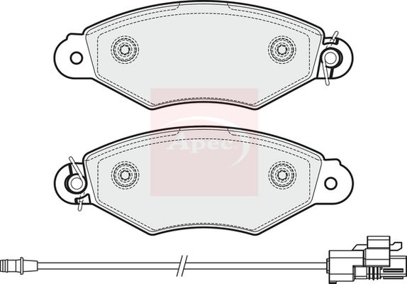Apec PAD1982 Brake Pad Set, disc brake - 1