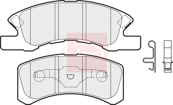 Apec PAD1986 Brake Pad Set, disc brake - 1