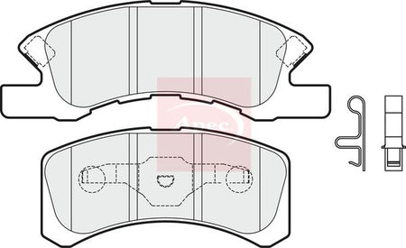 Apec PAD1986 Brake Pad Set, disc brake - 1