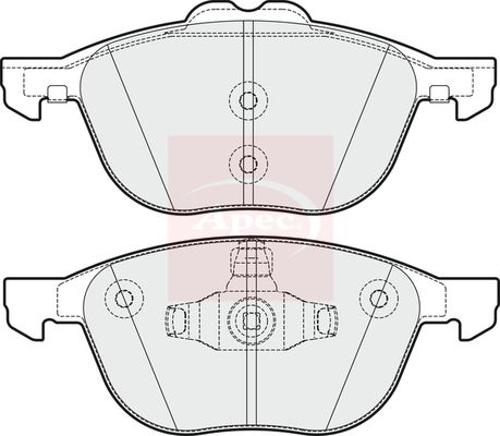 Apec PAD1988 Brake Pad Set, disc brake - 1