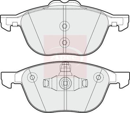 Apec PAD1988 Brake Pad Set, disc brake - 1
