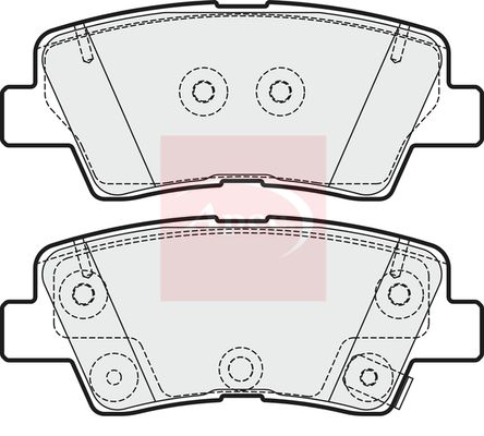 Apec PAD1989 Brake Pad Set, disc brake - 1