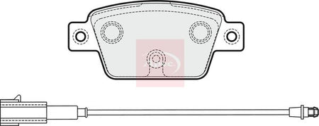 Apec PAD1990 Brake Pad Set, disc brake - 1