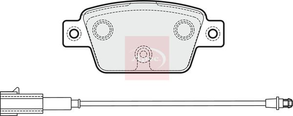Apec PAD1990 Brake Pad Set, disc brake - 1