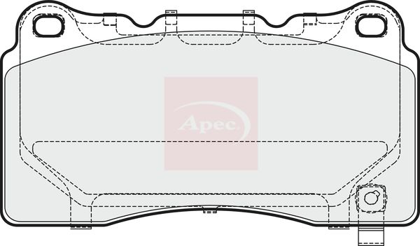 Apec PAD1993 Brake Pad Set, disc brake - 1
