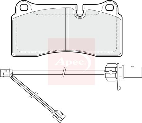 Apec PAD1996 Brake Pad Set, disc brake - 1