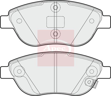 Apec PAD2000 Brake Pad Set, disc brake - 1