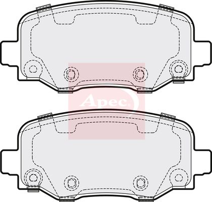 Apec PAD2004 Brake Pad Set, disc brake - 1