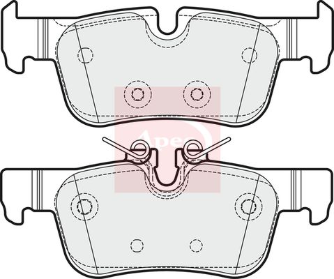 Apec PAD2007 Brake Pad Set, disc brake - 1