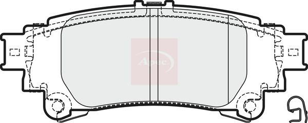 Apec PAD2008 Brake Pad Set, disc brake - 1