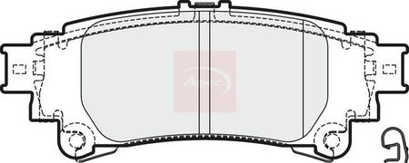 Apec PAD2008 Brake Pad Set, disc brake - 1