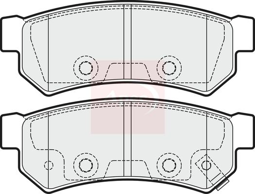 Apec PAD2011 Brake Pad Set, disc brake - 1