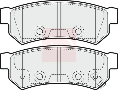 Apec PAD2011 Brake Pad Set, disc brake - 1