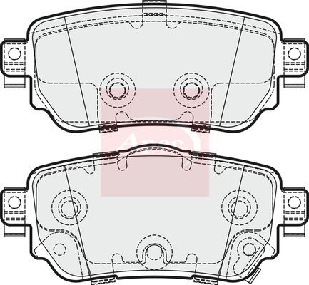 Apec PAD2013 Brake Pad Set, disc brake - 1