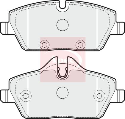 Apec PAD2014 Brake Pad Set, disc brake - 1