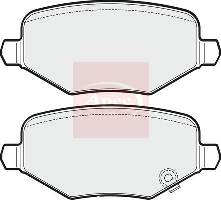 Apec PAD2016 Brake Pad Set, disc brake - 1