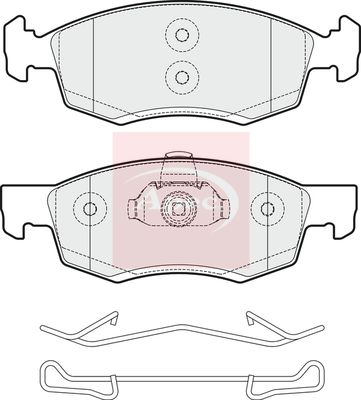 Apec PAD2017 Brake Pad Set, disc brake - 1