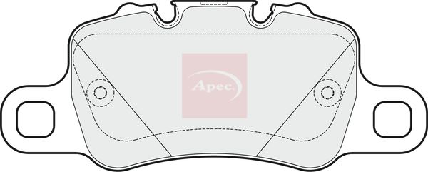 Apec PAD2020 Brake Pad Set, disc brake - 1