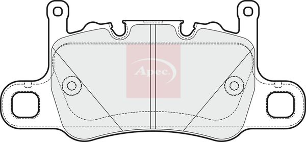 Apec PAD2022 Brake Pad Set, disc brake - 1