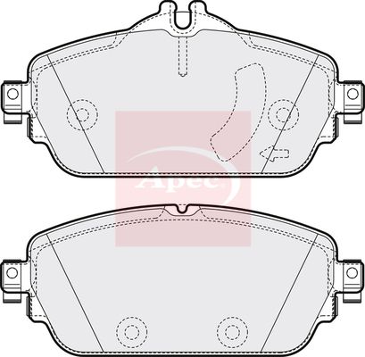 Apec PAD2025 Brake Pad Set, disc brake - 1